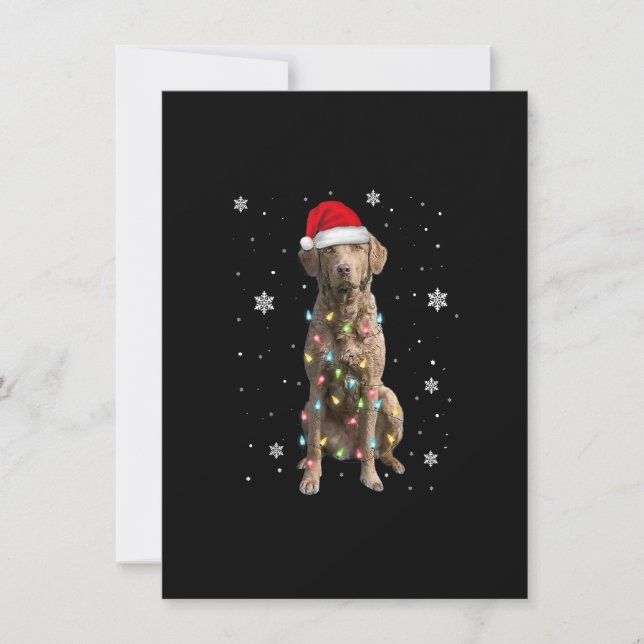 Chesapeake Bay Retriever Dog Christmas Xmas Mum Da Invitation (Front)