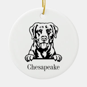 Chesapeake Bay Retriever dog ornament