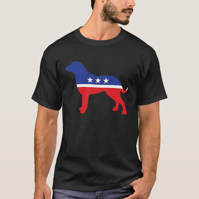 Chesapeake Bay Retriever Dog  Political Symbol Ele T-Shirt (Front)