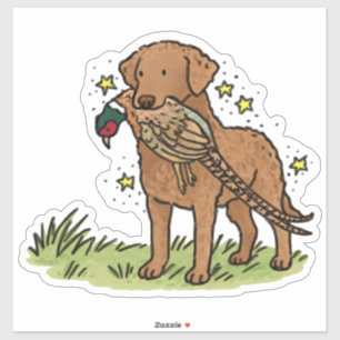 Chesapeake Bay Retriever Hunting Car Decal