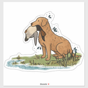 Chesapeake Bay Retriever Hunting Car Decal