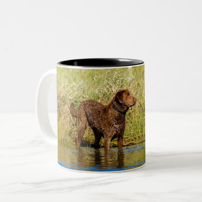 Chesapeake Bay Retriever Hunting Dog Coffee Mug (Front Left)
