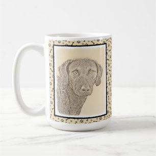 Chesapeake Bay Retriever Painting Original Dog Art Coffee Mug