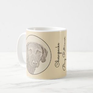 Chesapeake Bay Retriever Painting Original Dog Art Coffee Mug