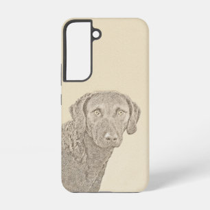 Chesapeake Bay Retriever Painting Original Dog Art Samsung Galaxy Case