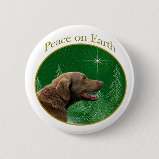 Chesapeake Bay Retriever Peace 6 Cm Round Badge