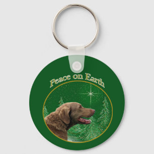 Chesapeake Bay Retriever Peace Key Ring