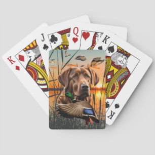 Chesapeake Bay Retriever Playing Cards, Mallard Playing Cards