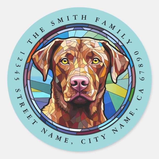 Chesapeake Bay Retriever Round Stickers (Front)