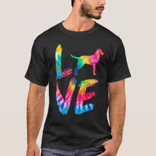 Chesapeake Bay Retriever Tie Dye Love Dog Mum Dad T-Shirt