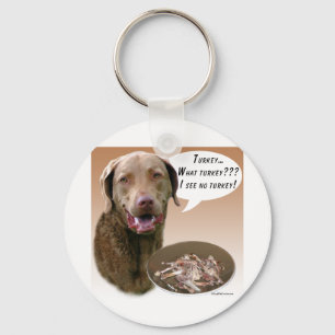 Chesapeake Bay Retriever Turkey Key Ring