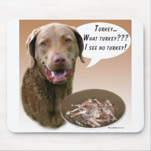 Chesapeake Bay Retriever Turkey Mouse Mat