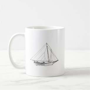 Chesapeake Bay Skipjack Sailboat Coffee Mug