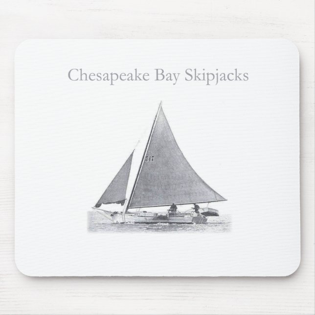 Chesapeake Bay Skipjacks Mouse Mat (Front)