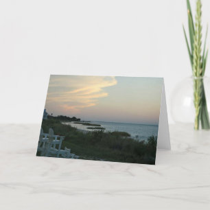 Chesapeake Bay Sunset Holiday Card
