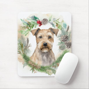 Chesapeake Bay Terrier Christmas Wreath Festive Mouse Mat