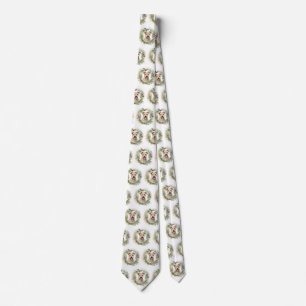 Chesapeake Bay Terrier Christmas Wreath Festive Tie