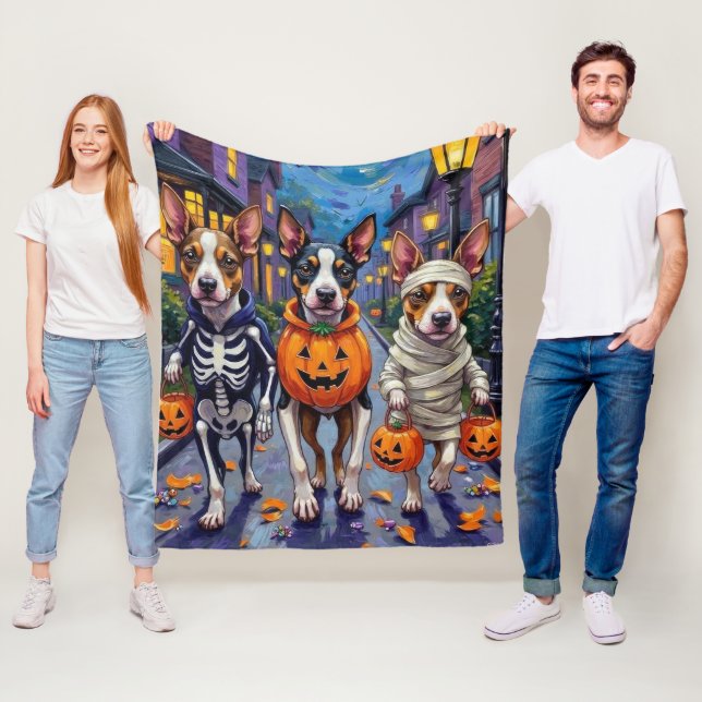 Chesapeake Bay Terrier Dogs Halloween Costumes Fleece Blanket (In Situ)