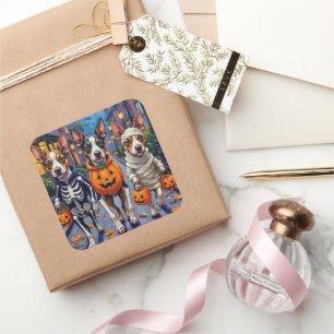 Chesapeake Bay Terrier Dogs Halloween Costumes Square Sticker