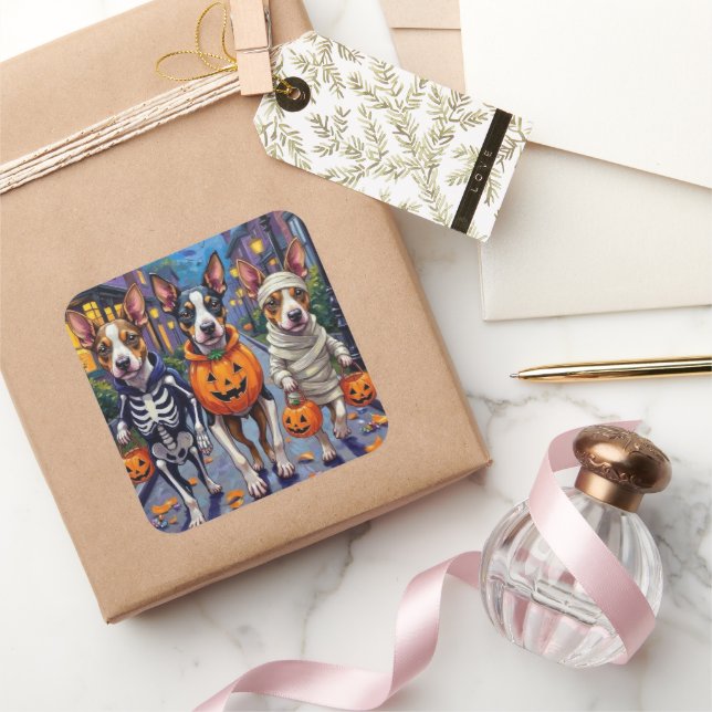 Chesapeake Bay Terrier Dogs Halloween Costumes Square Sticker (Gifting)