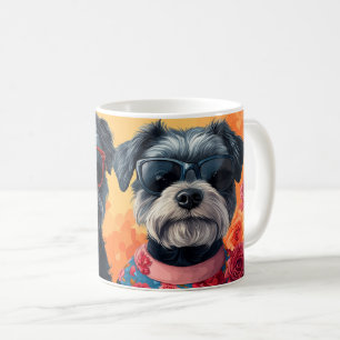 Chesapeake Bay Terrier Heart Roses Valentine's Day Coffee Mug