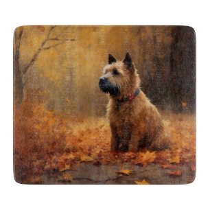 Chesapeake Bay Terrier in Autumn Leave             Cutting Board