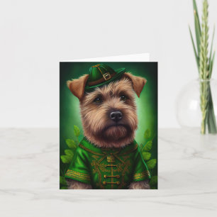 Chesapeake Bay Terrier in St. Patrick's Day Dress Card
