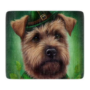 Chesapeake Bay Terrier in St. Patrick's Day Dress Cutting Board