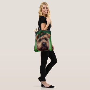 Chesapeake Bay Terrier in St. Patrick's Day Dress Tote Bag