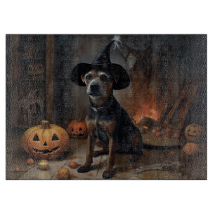 Chesapeake Bay Terrier Pumpkins Halloween Scary  Cutting Board