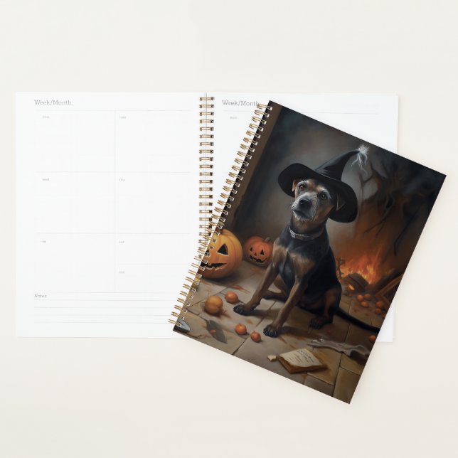 Chesapeake Bay Terrier Pumpkins Halloween Scary  Planner (Display)
