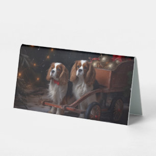 Chesapeake Bay Terrier Snowy Sleigh Christmas