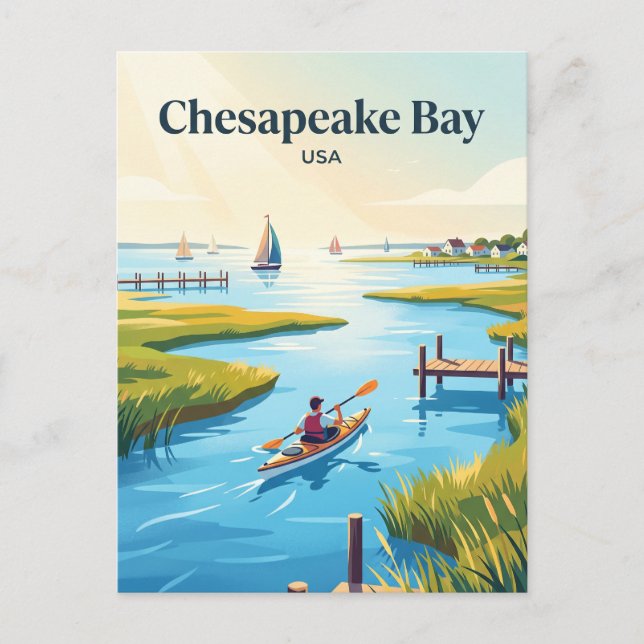 Chesapeake Bay USA Postcard (Front)
