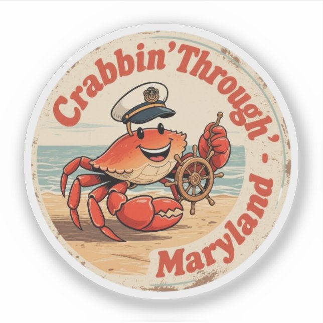 Chesapeake Charm_ Maryland Crab Captain Vintage  (Front)