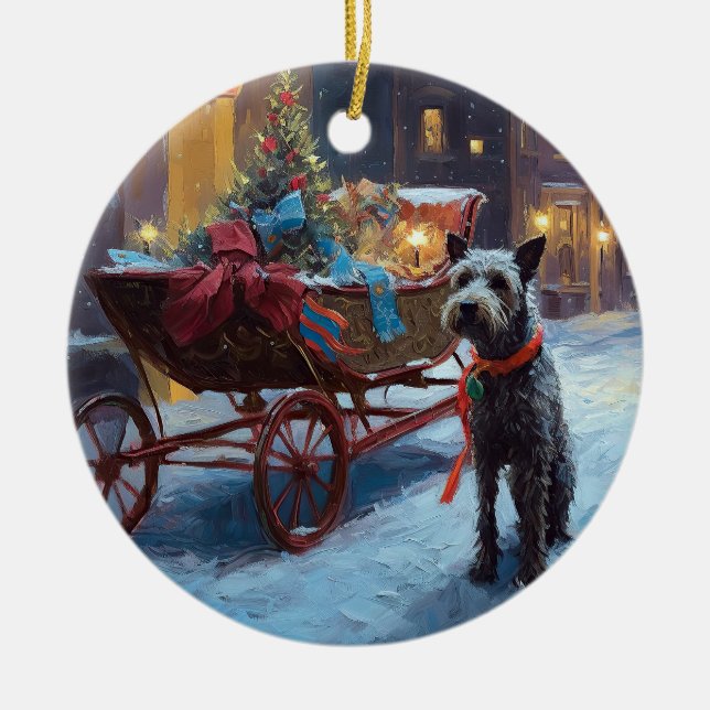 Chesapeake Christmas Festive Season Ceramic Tree Decoration (Front)