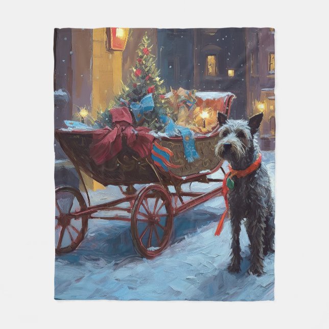 Chesapeake Christmas Festive Season Fleece Blanket (Front)