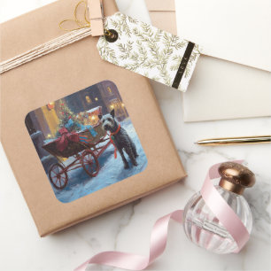 Chesapeake Christmas Festive Season Square Sticker