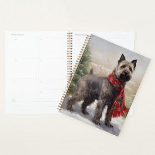 Chesapeake Dog in Snow Christmas Planner