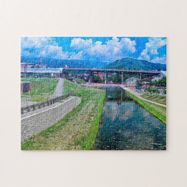 Chesapeake  Ohio Canal Maryland. Jigsaw Puzzle (Horizontal)