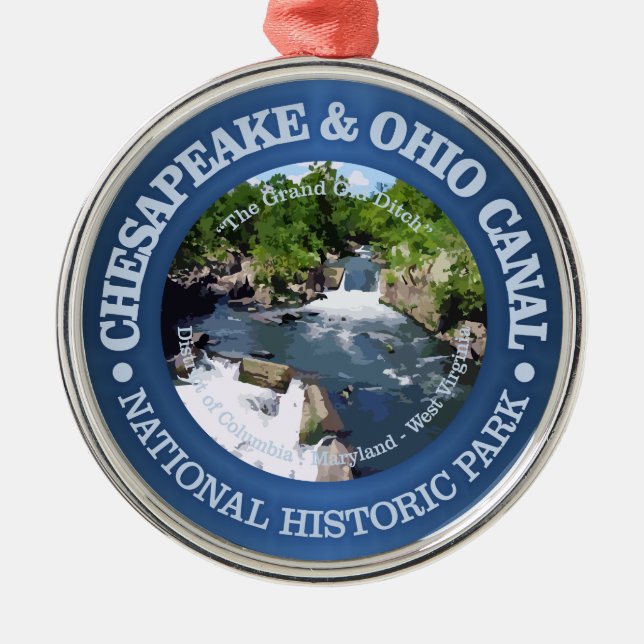 Chesapeake & Ohio Canal NHP Metal Tree Decoration (Front)