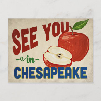 Chesapeake Virginia Apple - Vintage Travel Postcard