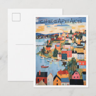Chesapeake Virginia Art Travel Postcard