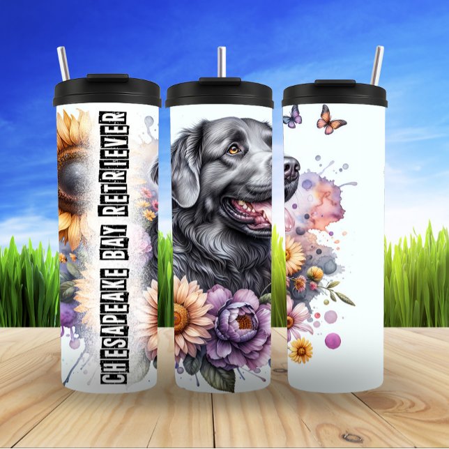 Chesapeake's Sunny Floral Smile Thermal Tumbler (Creator Uploaded)