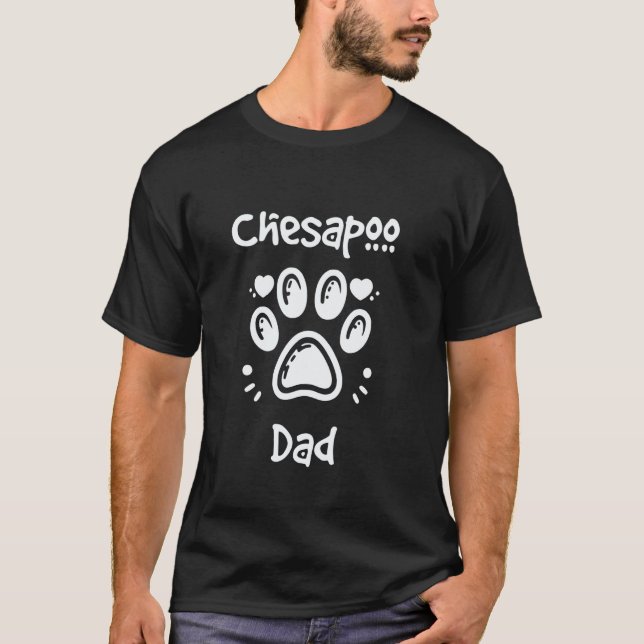 Chesapoo Dad Chesapeake Bay Retriever Poodle Mix D T-Shirt (Front)