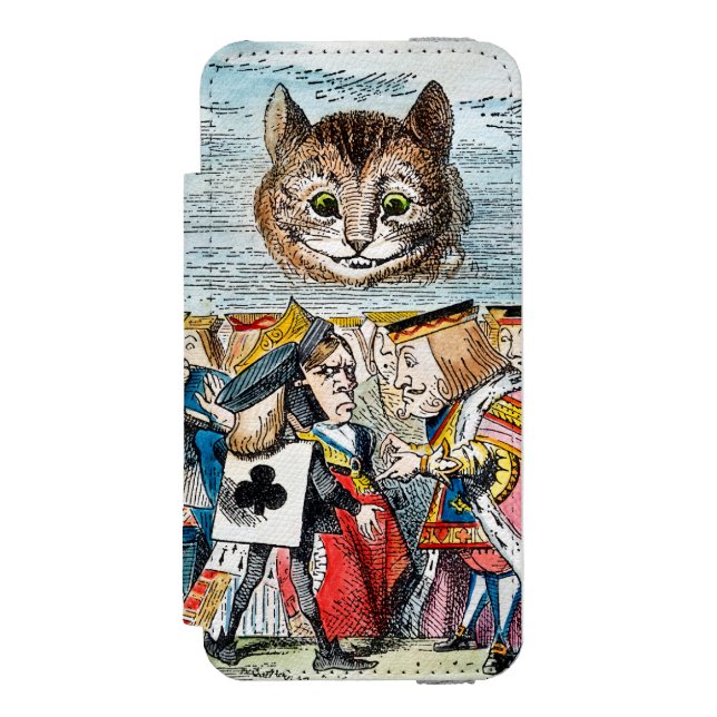 Cheshire Cat, 1865 Incipio iPhone Wallet Case (Folio Front)
