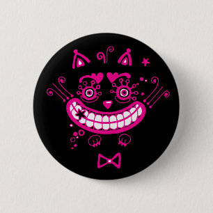 Cheshire Cat 6 Cm Round Badge