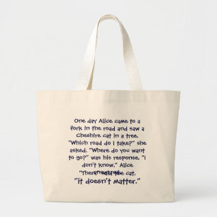 Cheshire Cat Advice Bag