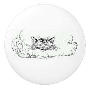 Cheshire Cat (Alice in Wonderland) Ceramic Knob