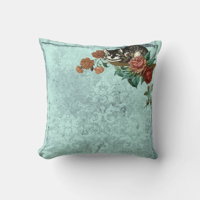 Cheshire Cat Alice in Wonderland Cushion (Front)