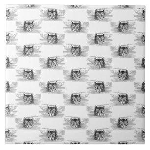 Cheshire Cat Alice in Wonderland CUSTOM BG COLOR Tile